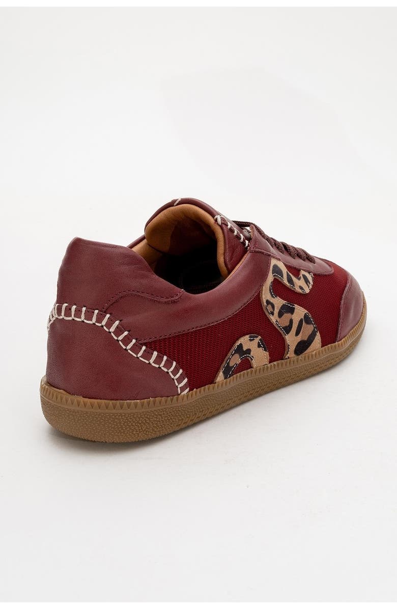 Forever & Always Shoes Perry Leather Sneakers, Alternate, color, Burgundy Leather