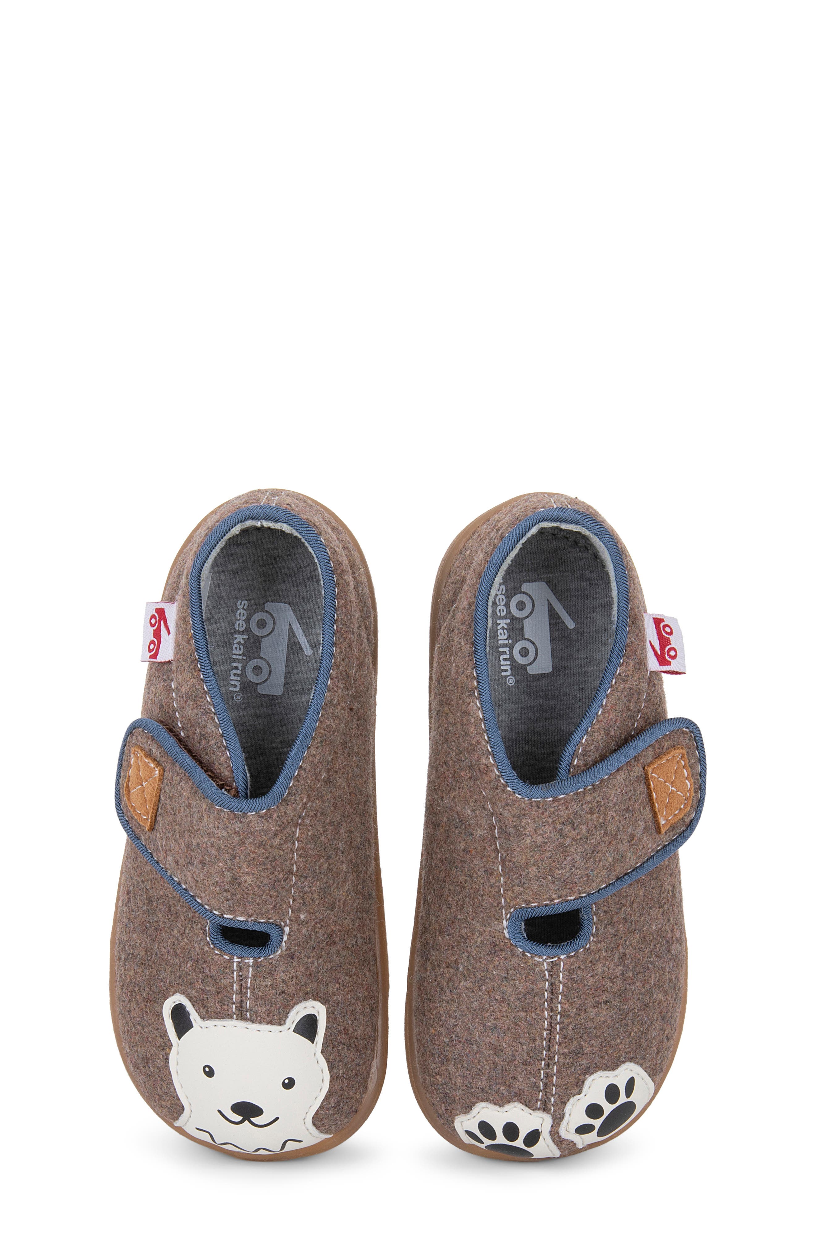 See Kai Run Cruz Felted Wool Slipper, Main, color, 