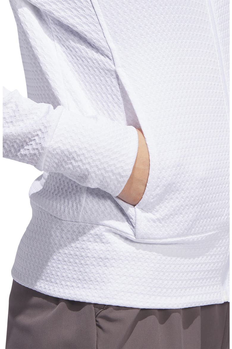 Ultimate365 Textured Zip Jacket, Alternate, color, WHITE