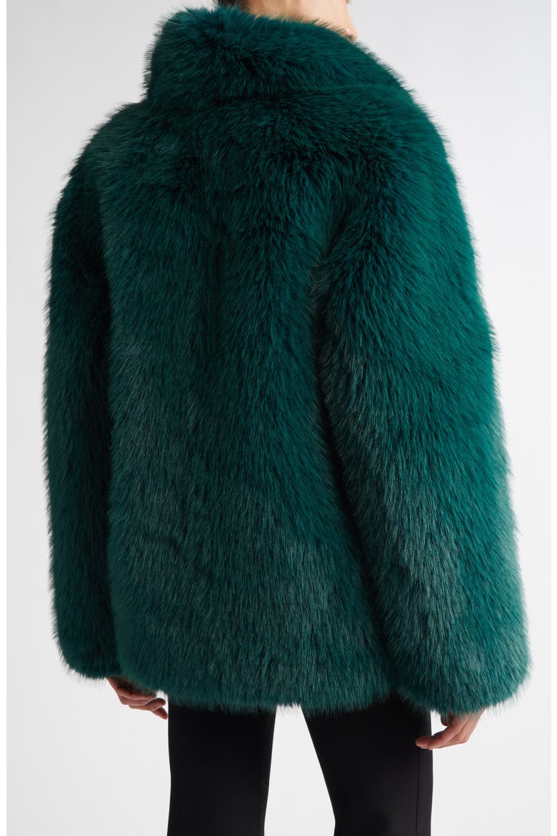 Hunter Oversize Faux Fur Jacket, Alternate, color, TEAL
