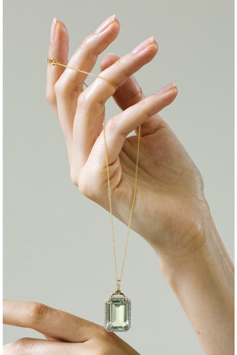 Gossip Emerald-Cut Prasiolite Pendant Necklace, Alternate, color, TRANSLUCENT GREEN