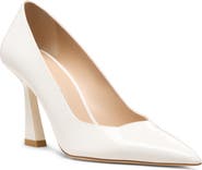 Stuart Weitzman Vinnie 85 Patent Leather Pointed Toe Pump