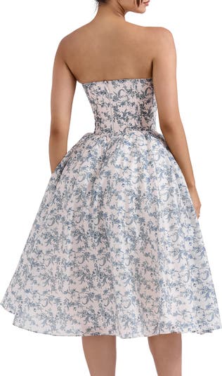 Bennett Corset Strapless Fit & Flare Cocktail Dress