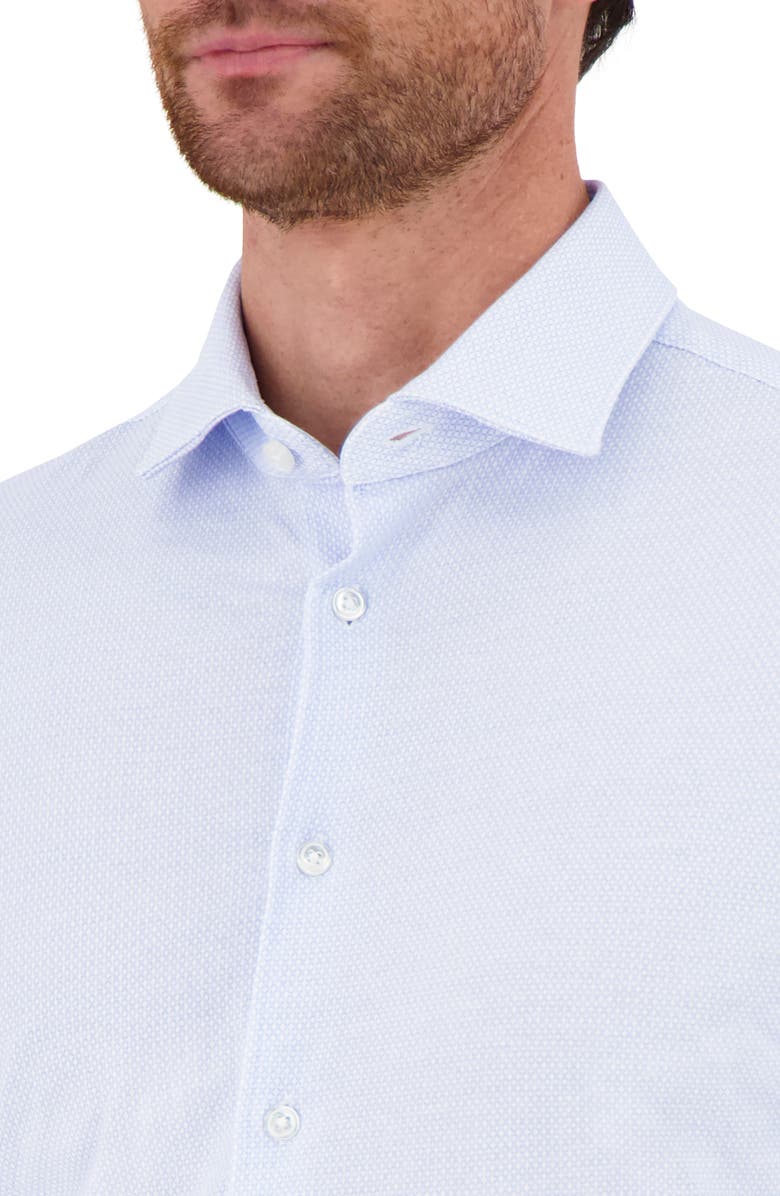 Victor Emmanuel Modern Fit Geometric Print Comfort Stretch Knit Dress Shirt, Alternate, color, 