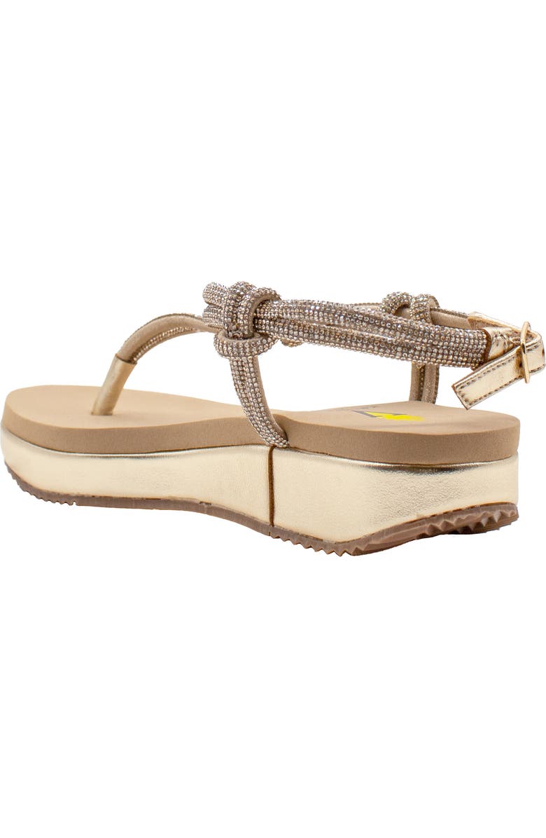 Volatile Calypso T-Strap Sandal, Alternate, color, Gold