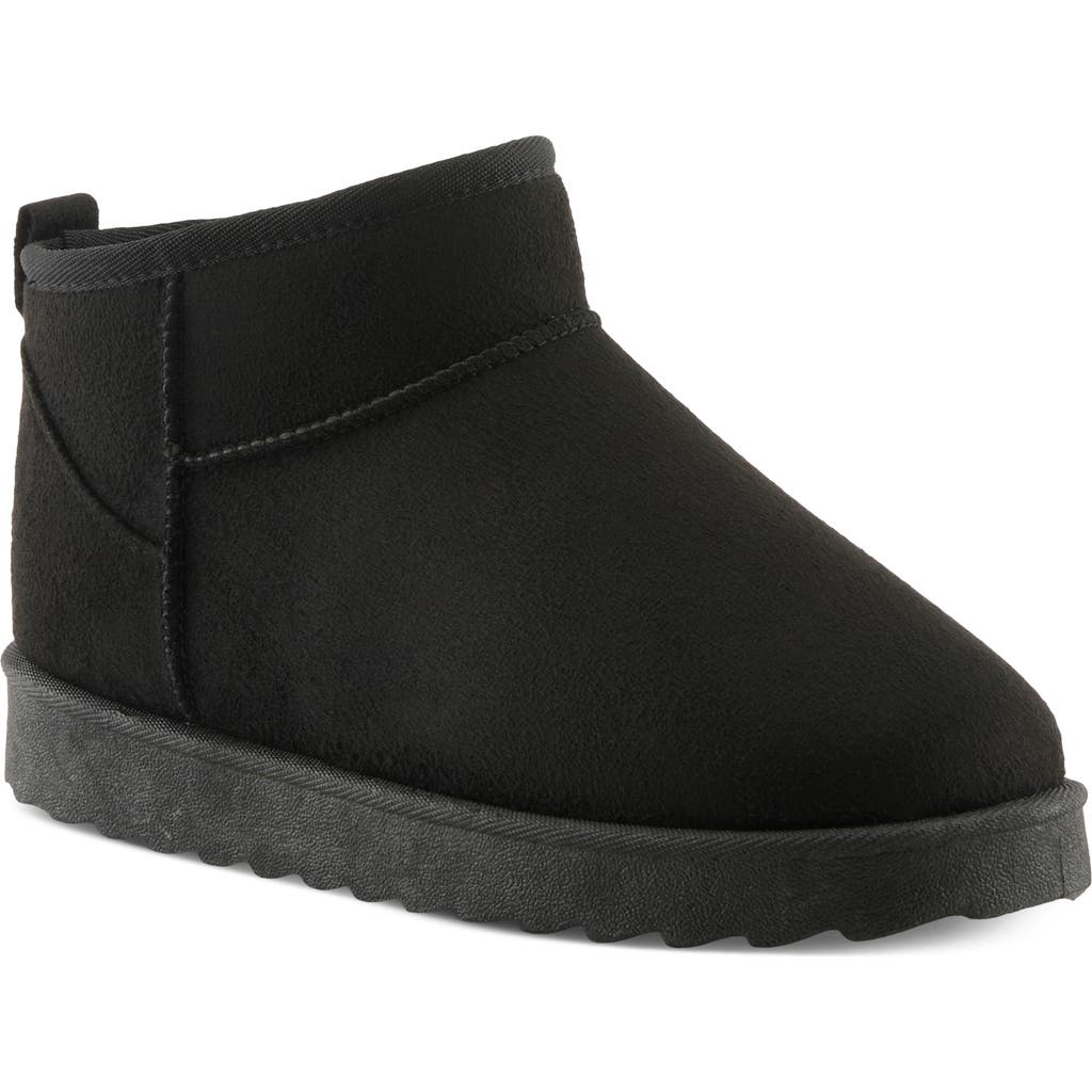 Flexus By Spring Step Albiera Faux Shearling Ankle Boot In Black