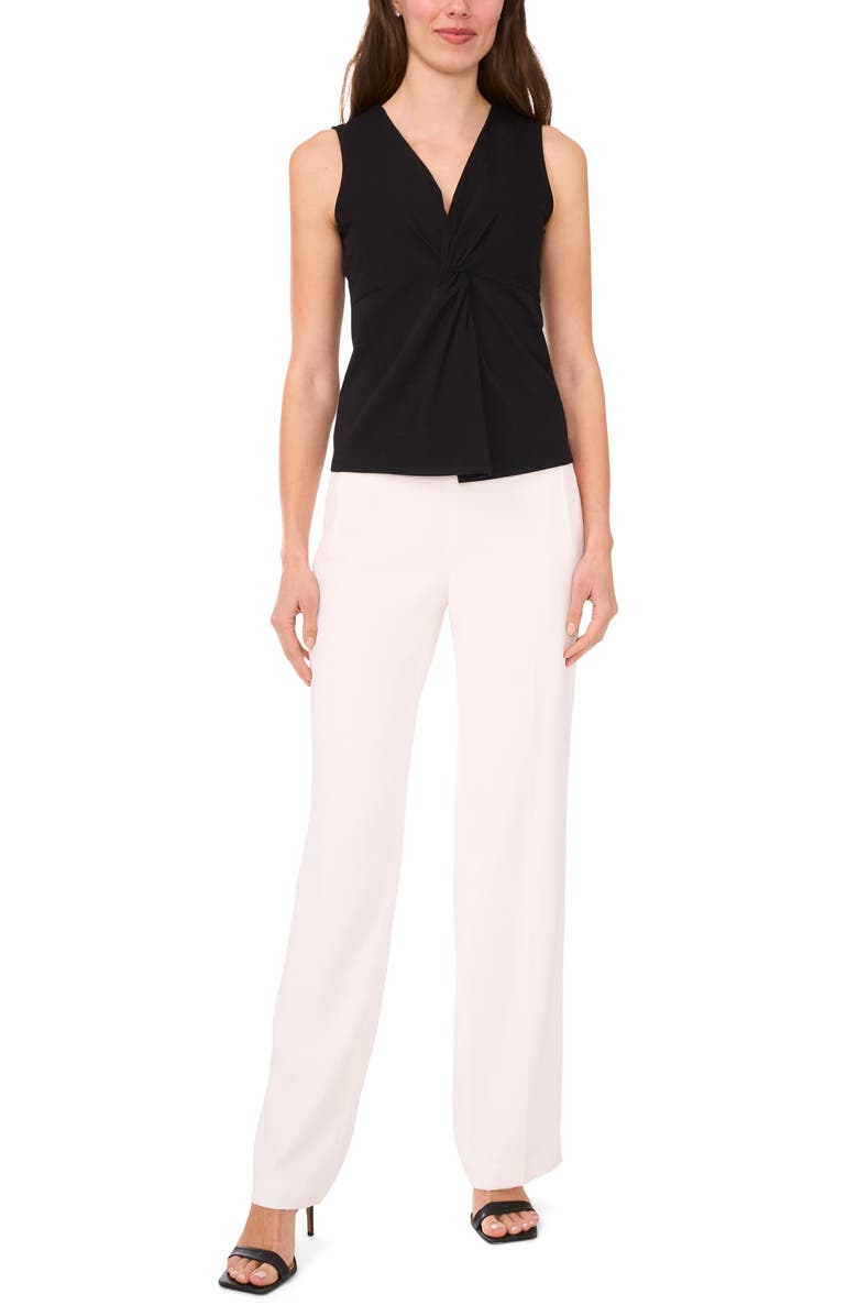 Halogen<sup>®</sup> Twist Front Sleeveless Cotton Knit Top, Alternate, color, 