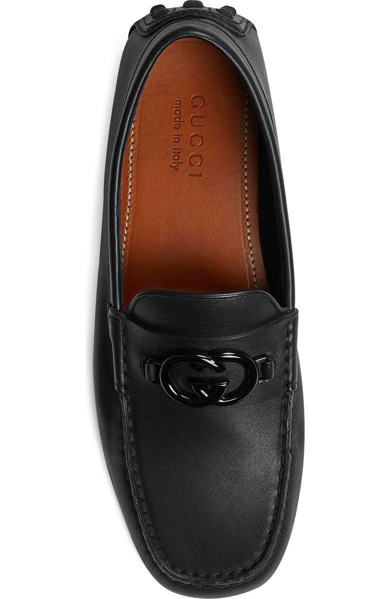 Gucci Interlocking G Leather Driving Shoe, Alternate, color,