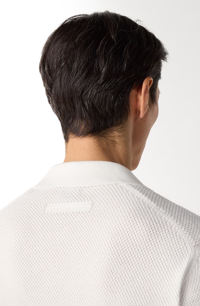 ZEGNA Premium Cotton Polo Shirt, Alternate, color, White