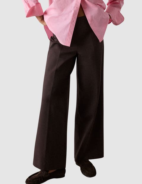 Ponte Wide Leg Trouser