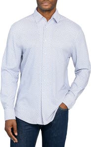 Brooklyn Brigade Diamond Print Knit Long Sleeve Basic