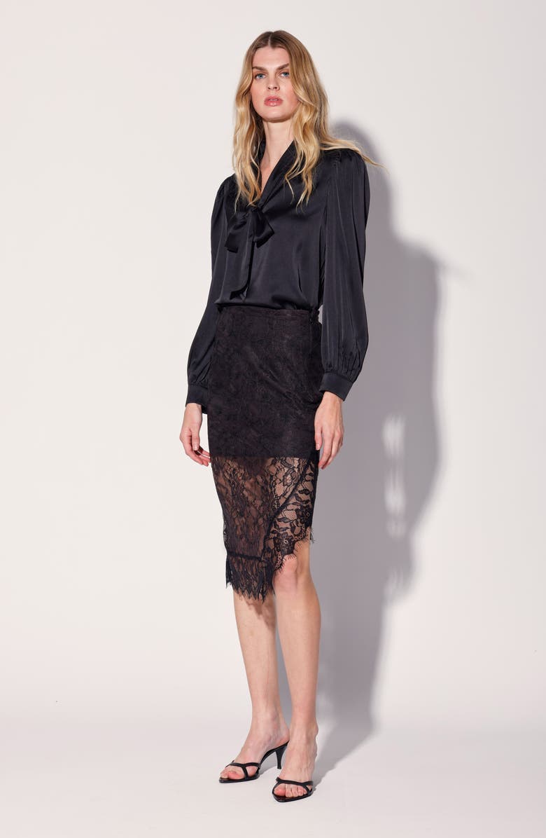 Walter Baker Phoenix Asymmetric Lace Skirt, Alternate, color, Mirage Lace