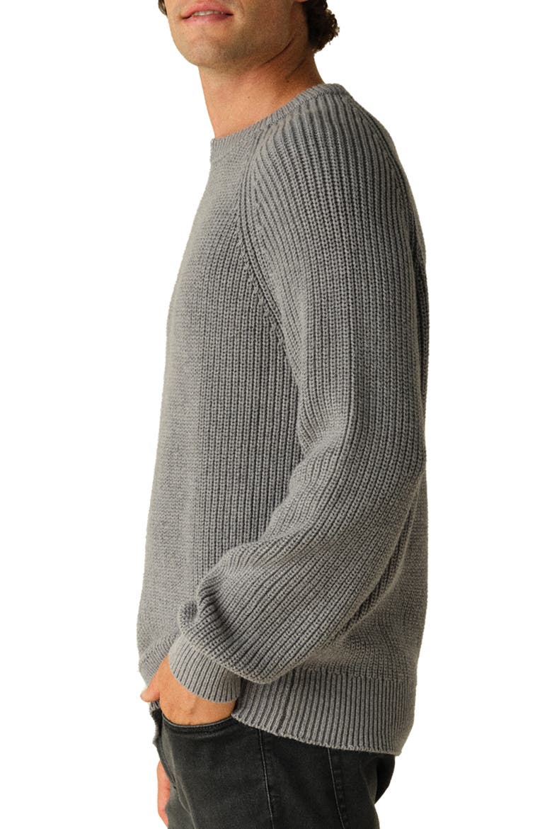 Neptune Organic Cotton Blend Sweater, Alternate, color, CHARCOAL HEATHER GREY