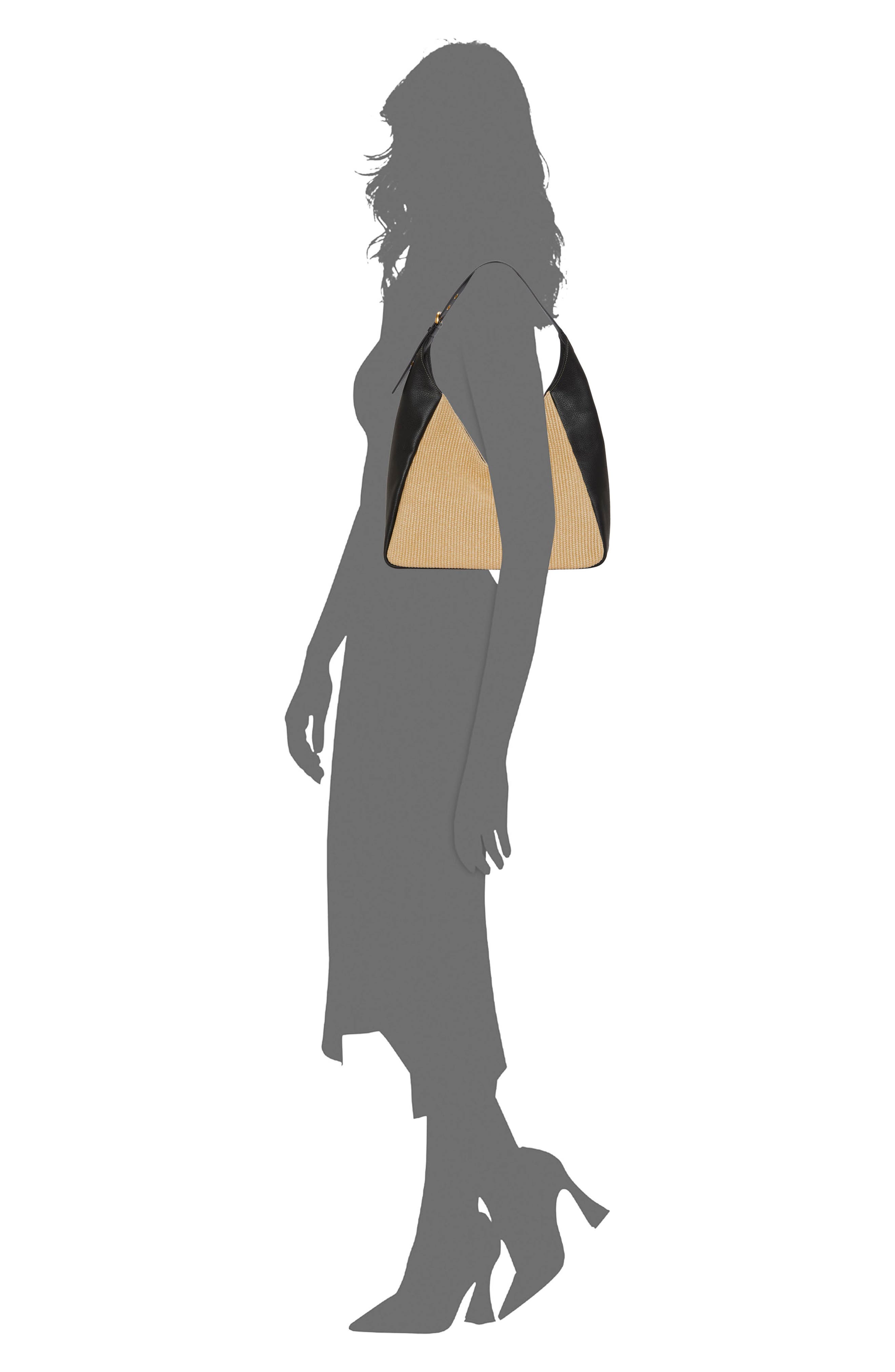 Vince Camuto Marza Colorblock Hobo Shoulder Bag, Alternate, color, 