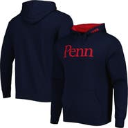 COLOSSEUM Men's Colosseum Navy Pennsylvania Quakers Team Arch and Logo Pullover Hoodie