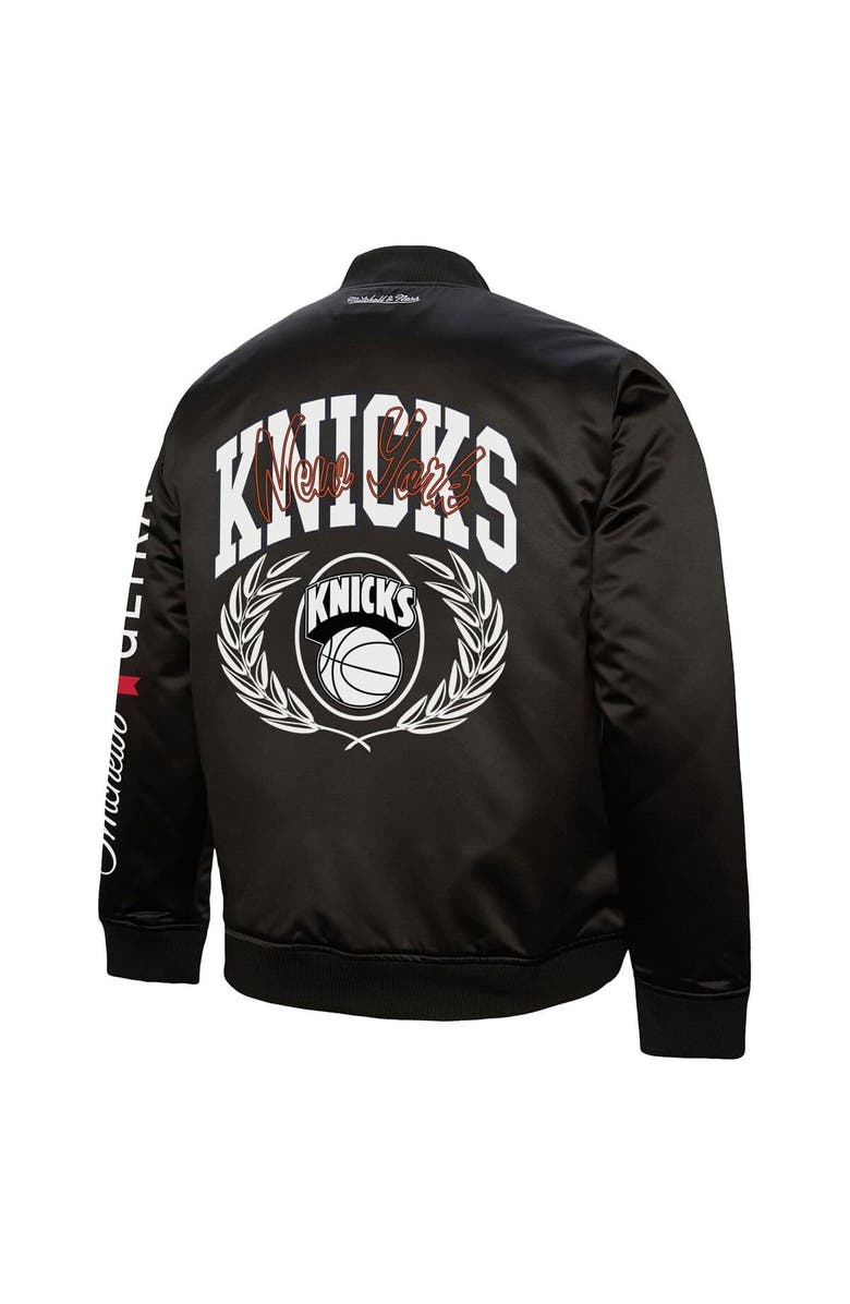 Mitchell & Ness Men's Mitchell & Ness Black New York Knicks NBA x Michelob Ultra Hoops & Hops Full-Zip Jacket, Alternate, color, 