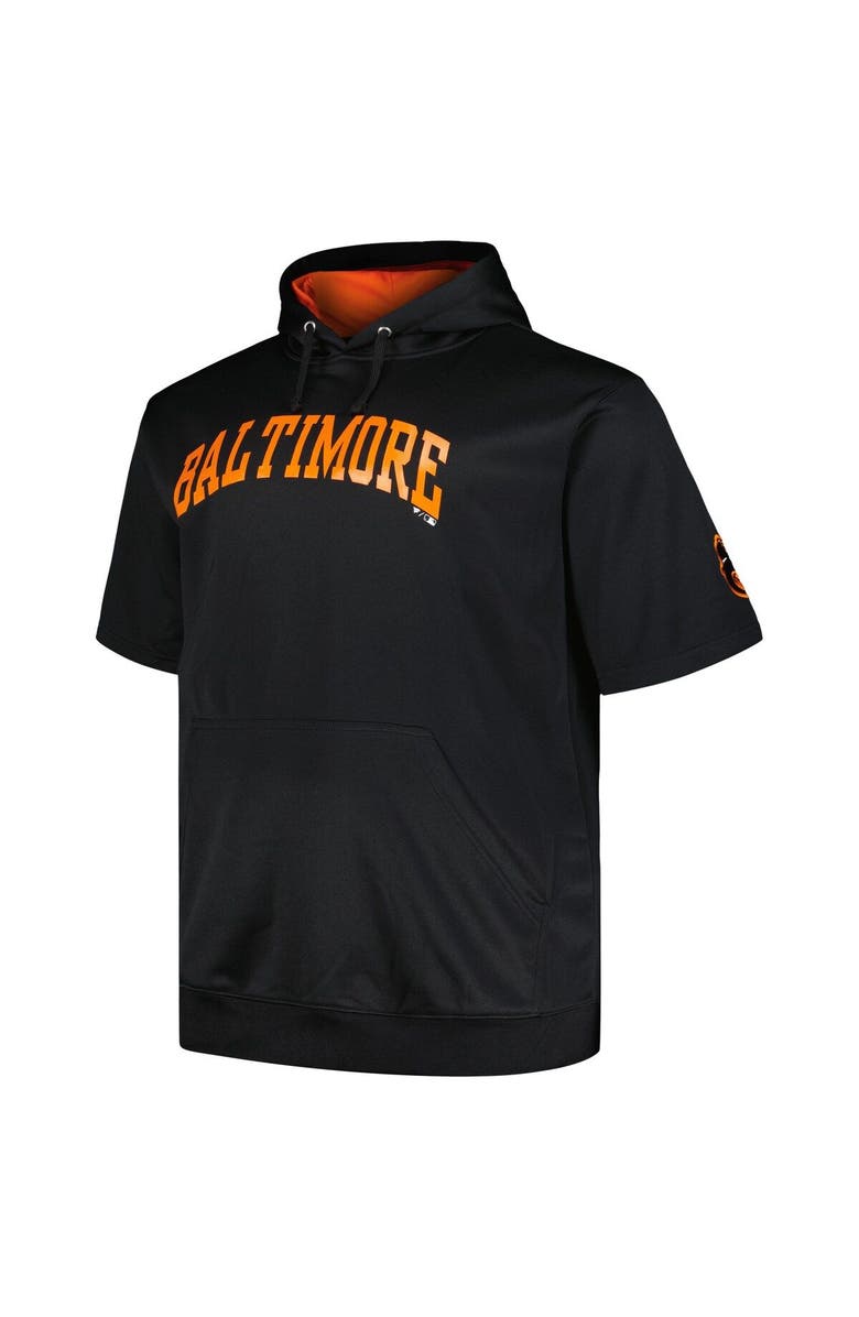 PROFILE Men's Profile Black San Francisco Giants Big & Tall Contrast Short Sleeve Pullover Hoodie, Alternate, color, Black