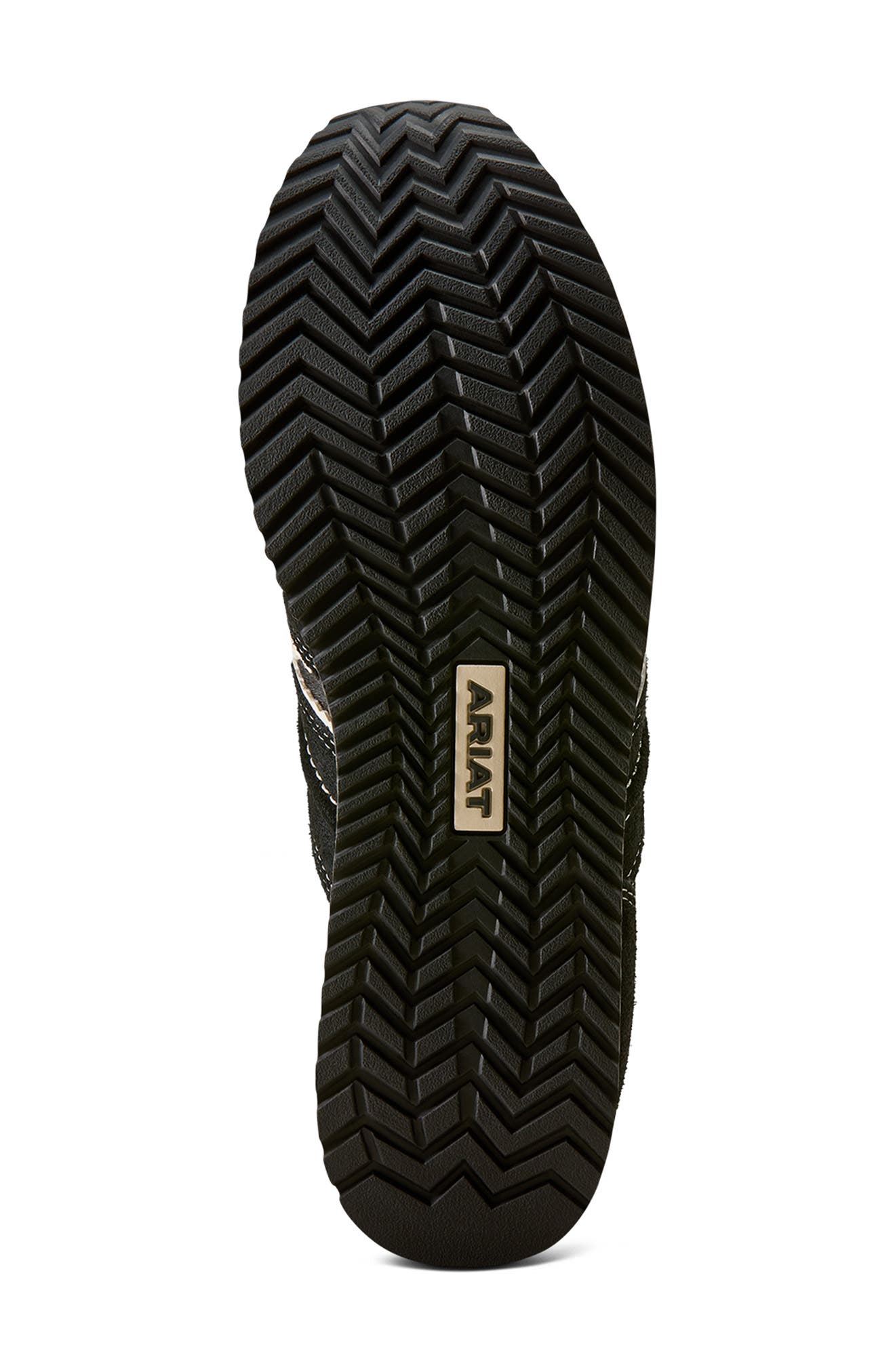 Ranch Runner Genuine Calf Hair Sneaker, Alternate, color, BLACK SUEDE