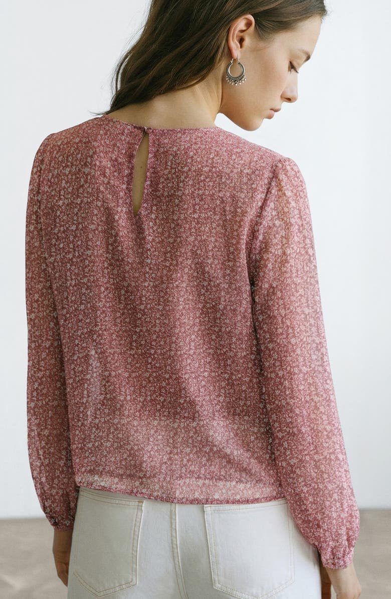 MANGO TEEN Print Cutout Top, Alternate, color, 