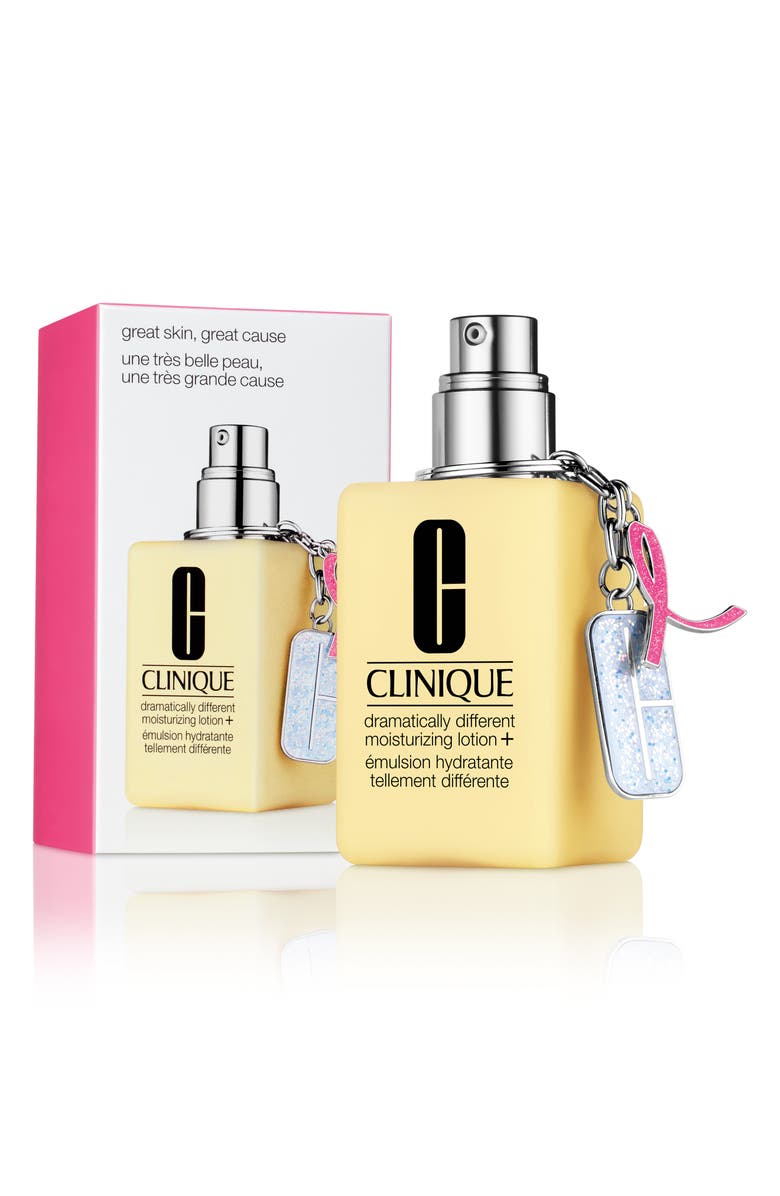Clinique Great Skin, Great Cause Dramatically Different Moisturizing Lotion+ & Keychain, Alternate, color,