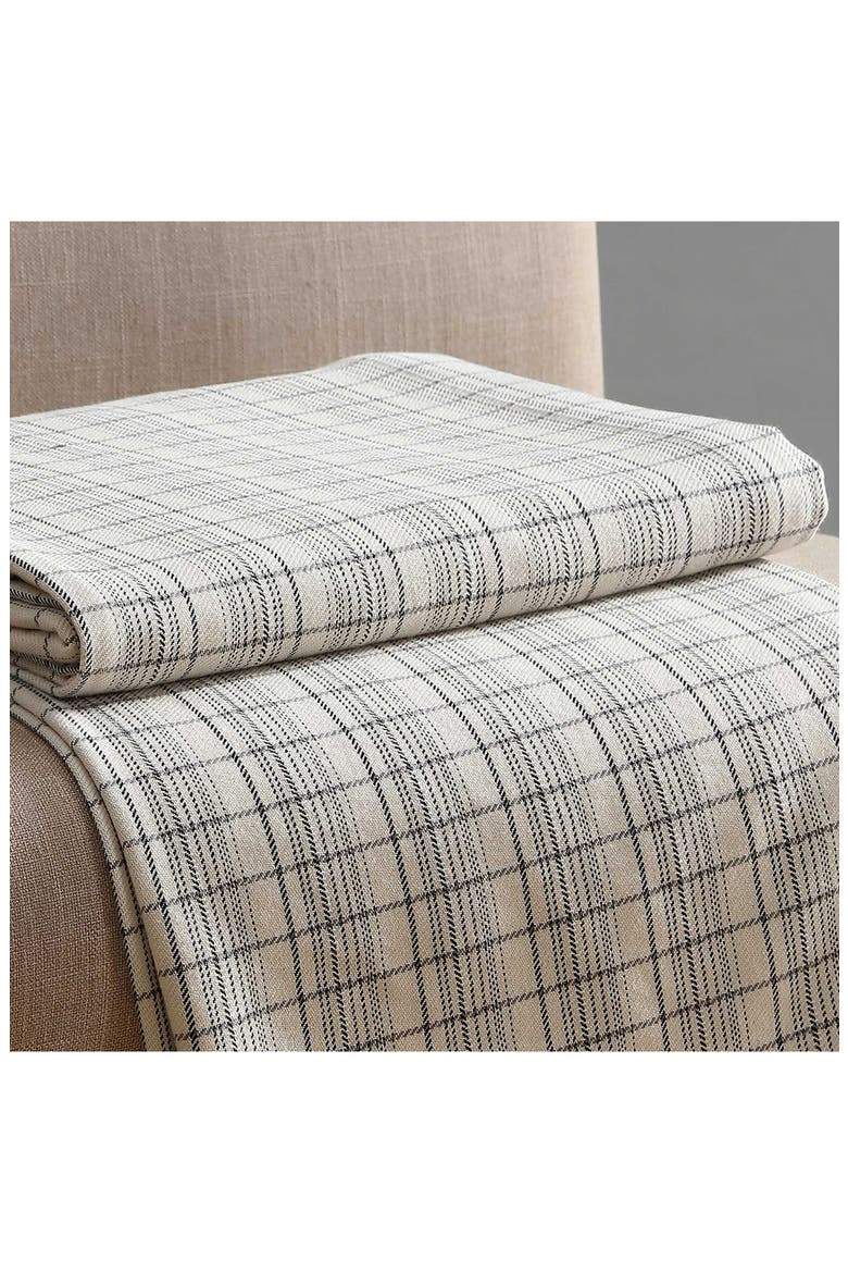 Dot Dash Plaid Bed Blanket, Alternate, color, MEDIUM BEIGE