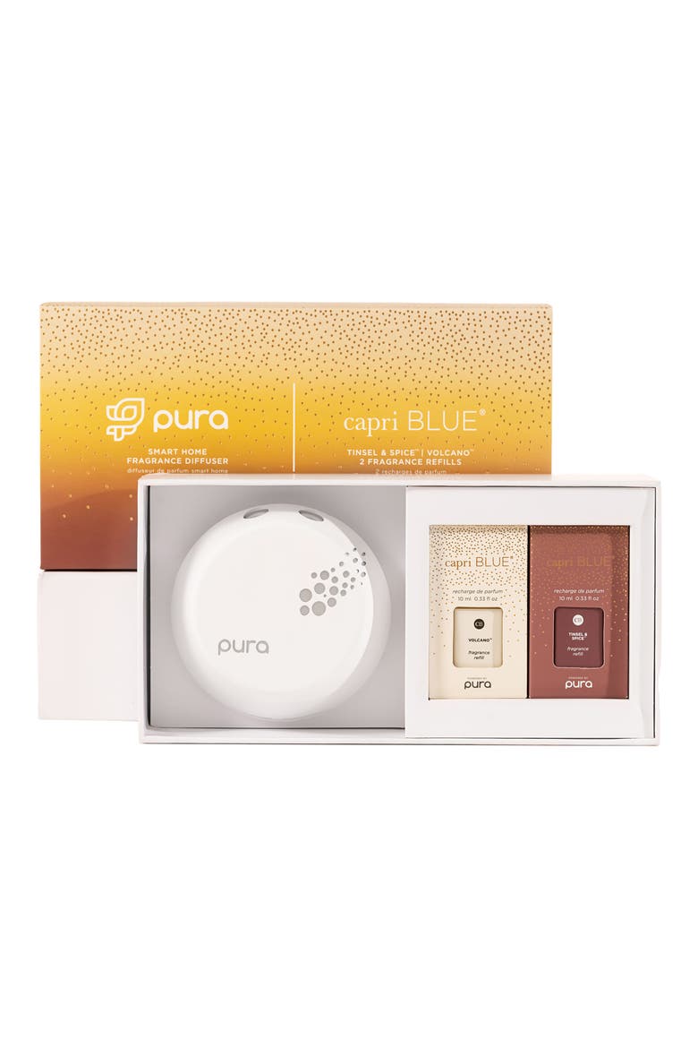 x Capri Blue Holiday Smart Diffuser & Fragrance Set, Main, color, PINK/ GOLD