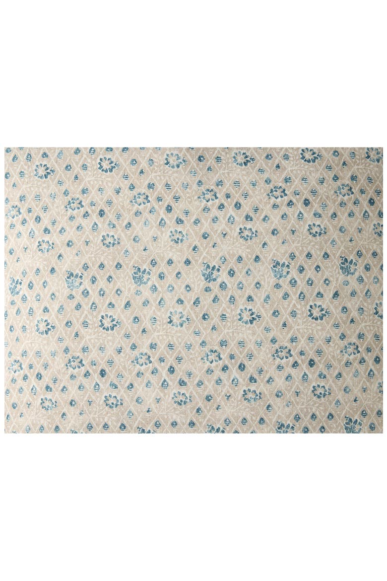 Coral Bell Print Throw Pillow Cover, Alternate, color, CERULEAN