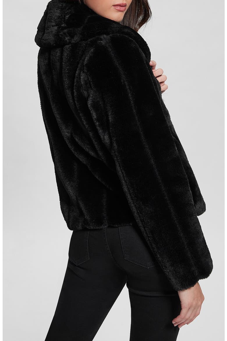 New Sophy Faux Fur Jacket, Alternate, color, JBLACK-BLACK