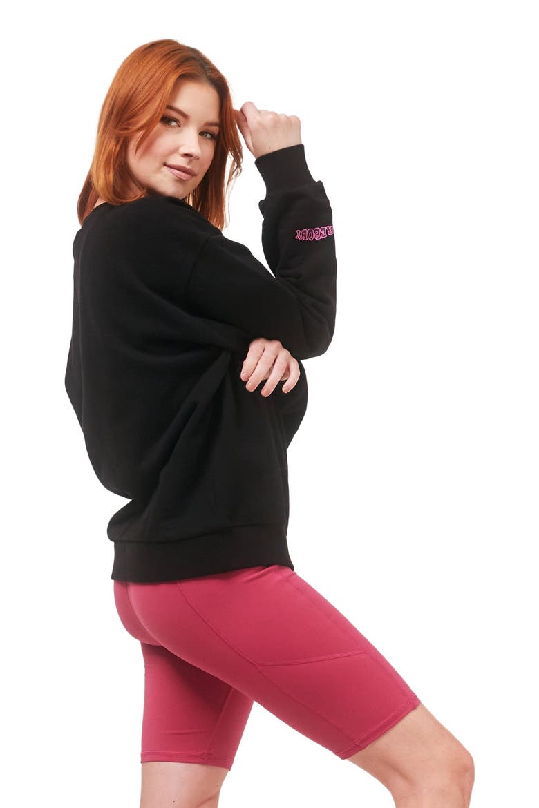 Infinite Passions Sweatshirt, Alternate, color, Metropolis Black/Fuschia