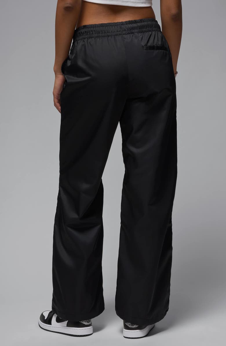 Jordan Brooklyn Water Repellent Pants, Alternate, color, Black/ White