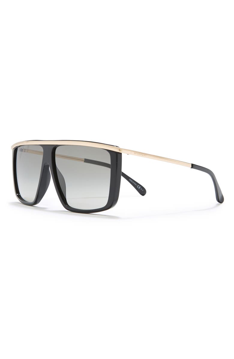 Givenchy 62mm Oversize Flat Top Sunglasses, Alternate, color,