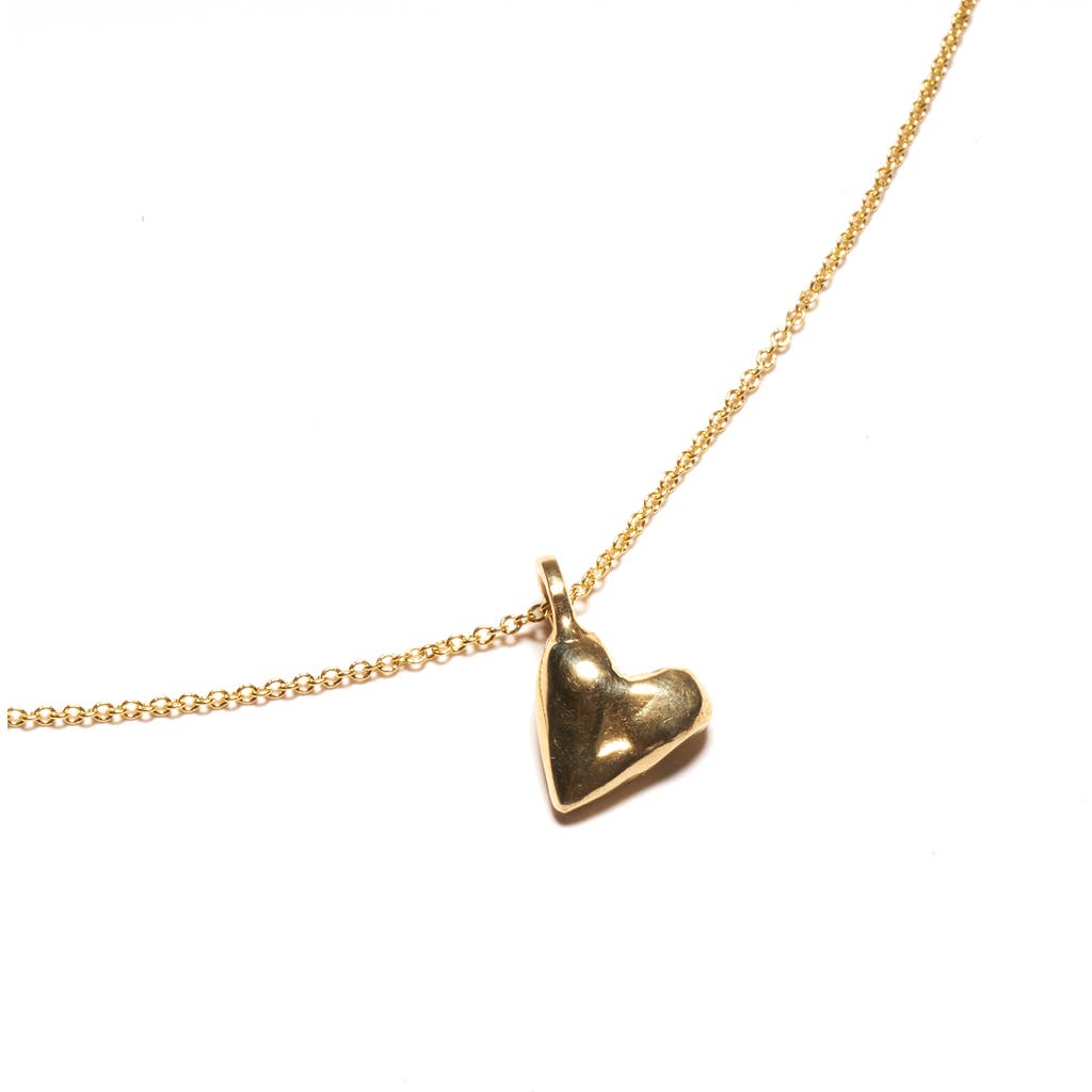Odette New York Coeur Necklace In Brass