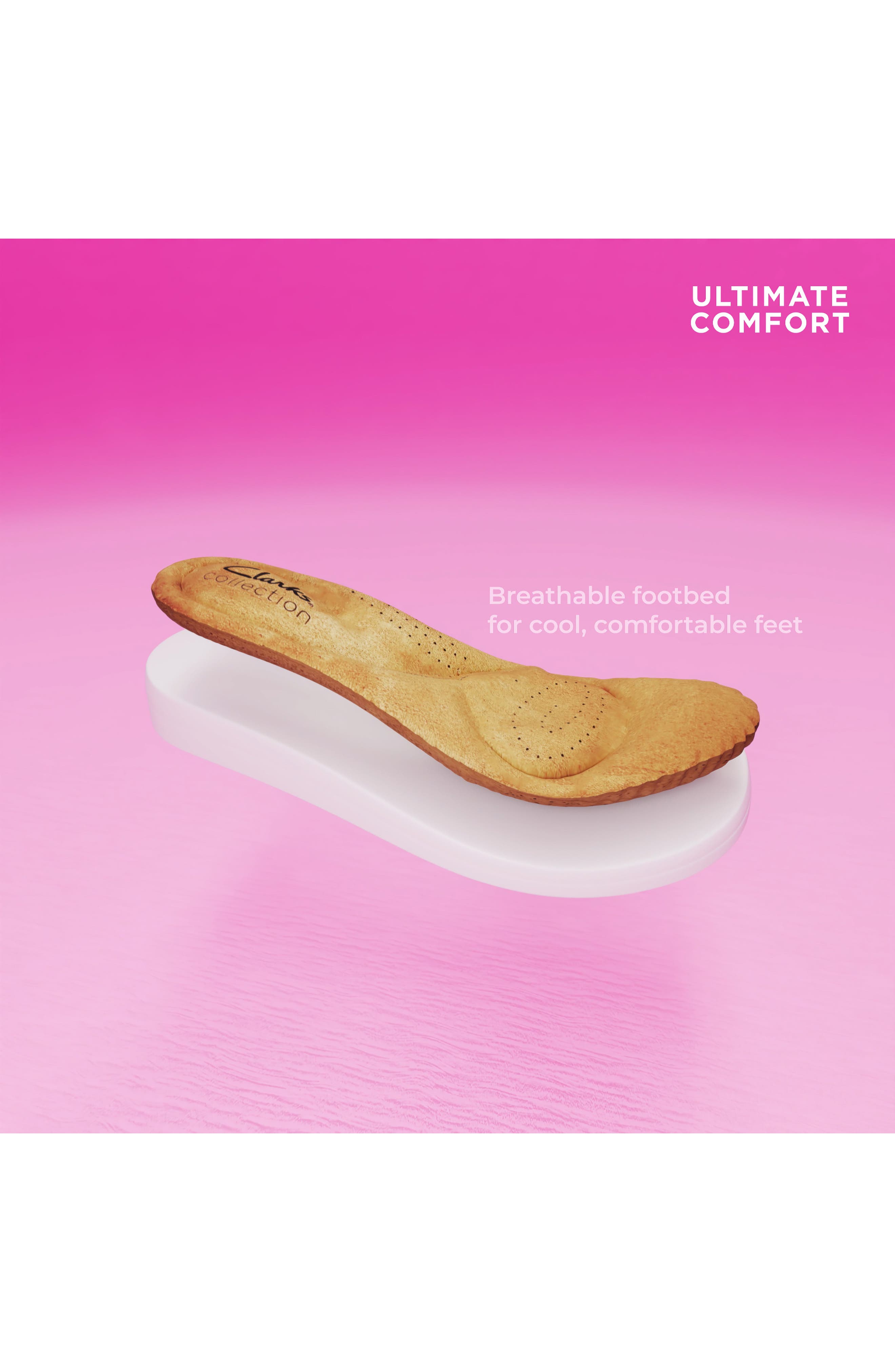 Clarks<sup>®</sup> Nerisa Vine Platform Sandal - Wide Width Available, Alternate, color, Black Interest