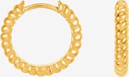 Dower & Hall Men's Small Twist Hoops