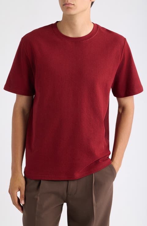 Dean Boxy Textured Organic Cotton T-Shirt