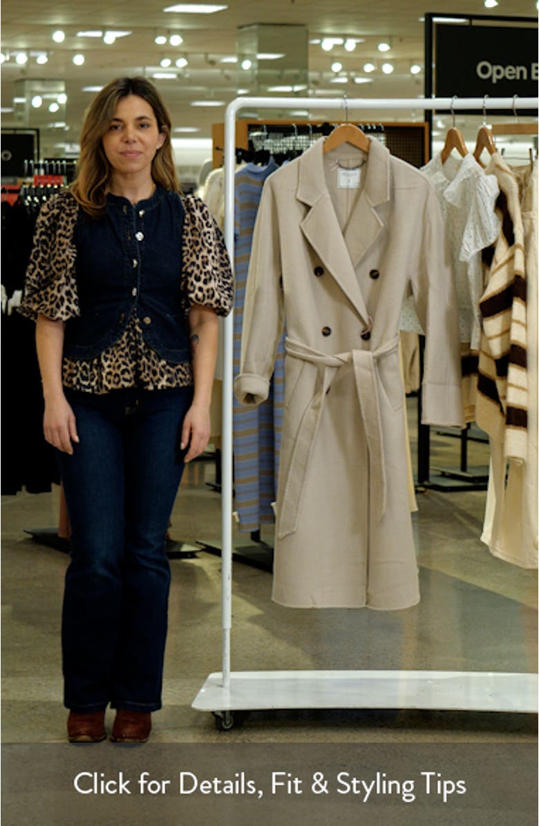 Real Love Double Breasted Maxi Coat, sales video thumbnail