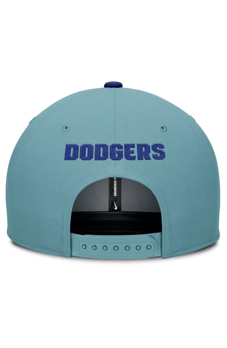 Nike Men's Nike Turquoise Los Angeles Dodgers Father's Day Pro Performance Snapback Hat, Alternate, color, Turquoise