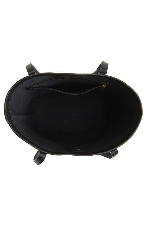 Mulberry Leather North/south Shopper Tote In Black