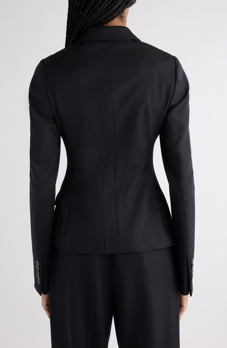 Dries Van Noten Wool Gabardine Jacket, Alternate, color, Black