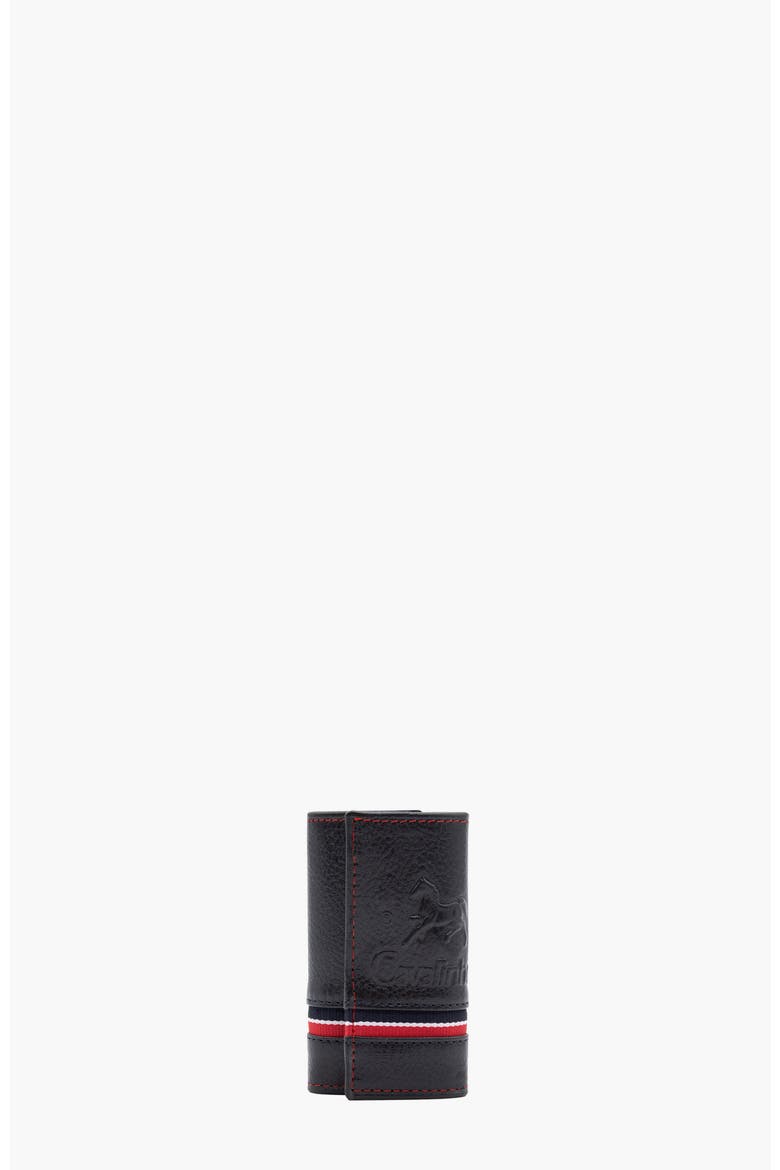 The Sailor Trifold Leather Key Holder Wallet 535, Main, color, Navy