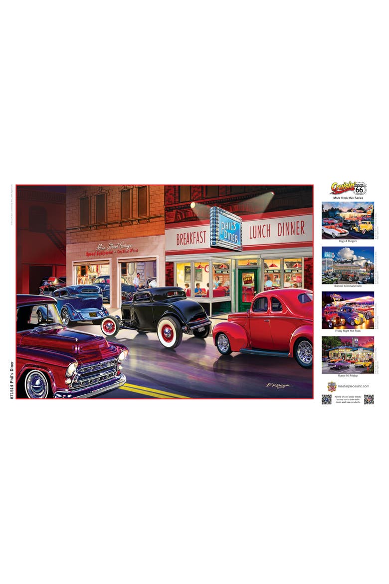 Phil's Diner 1000 Piece Jigsaw Puzzle, Alternate, color, Multicolor