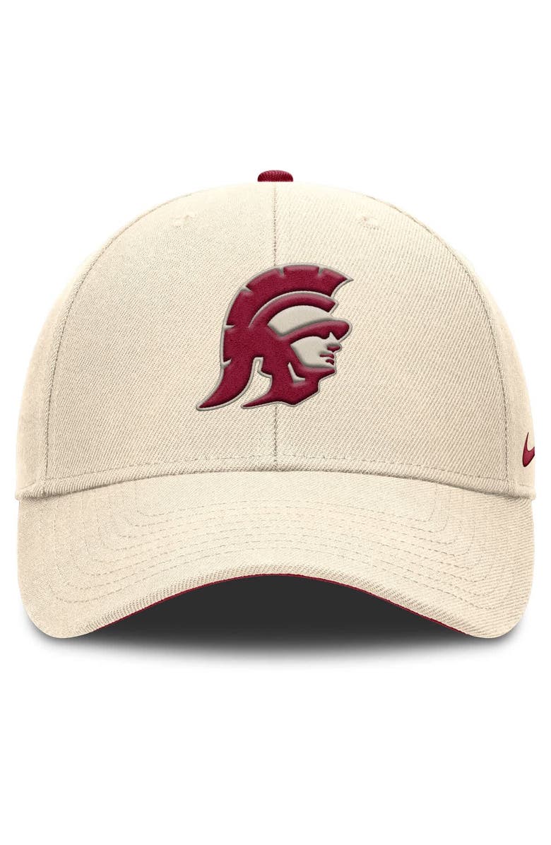 Nike Men's Nike Natural USC Trojans Rise Primetime Performance Trucker Adjustable Hat, Alternate, color, Natural