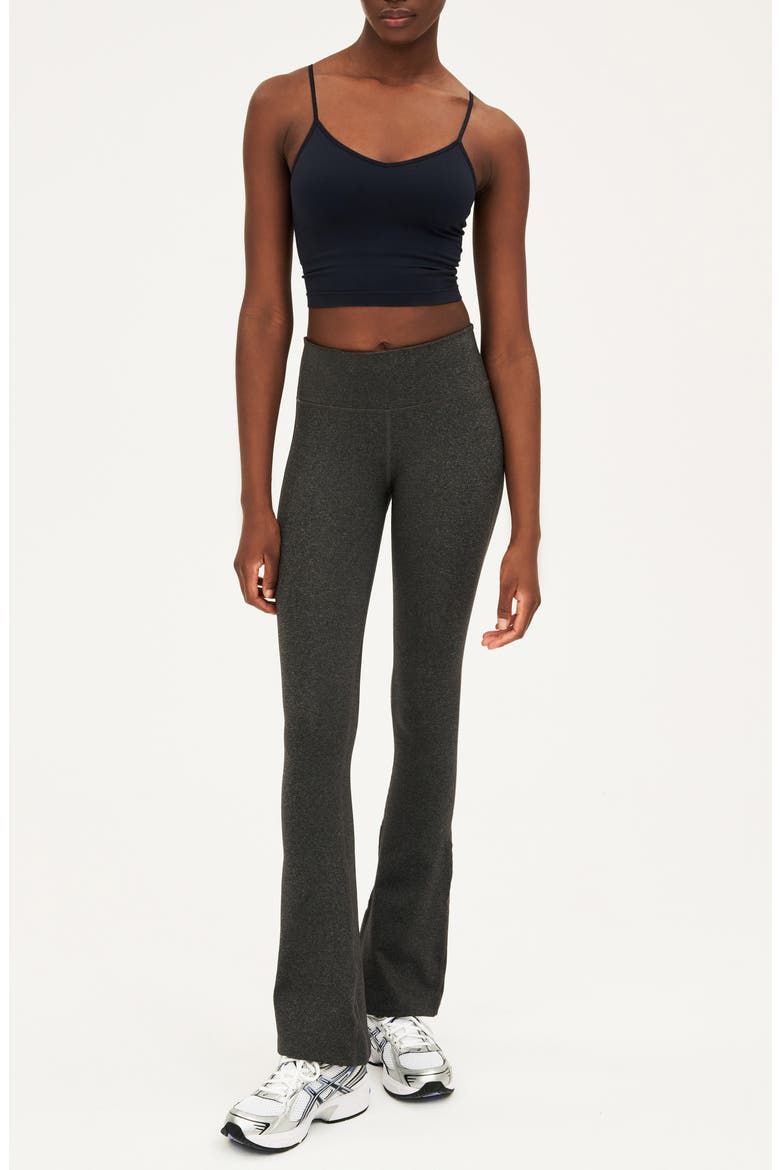 Raquel Flared Active Leggings, Alternate, color, HEATHER GREY