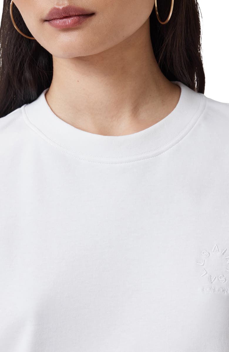 AllSaints Lisa Cotton Crewneck T-Shirt, Alternate, color, Optic White