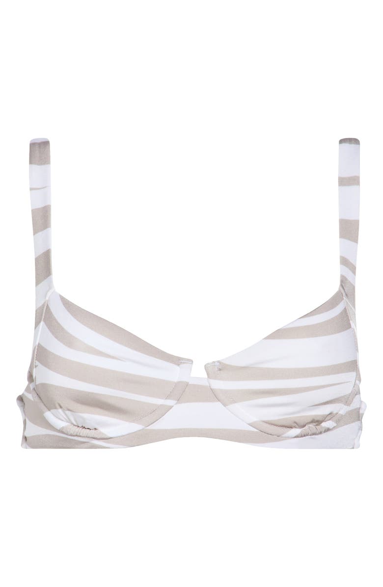 Vitamin A<sup>®</sup> Demi Underwire Bikini Top, Alternate, color, Multi Stripe
