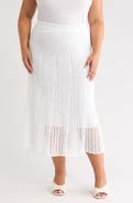 Vince Godet Organic Cotton Crochet Skirt