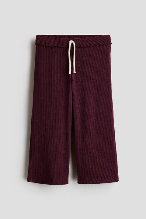 Ruffle-trimmed Pants