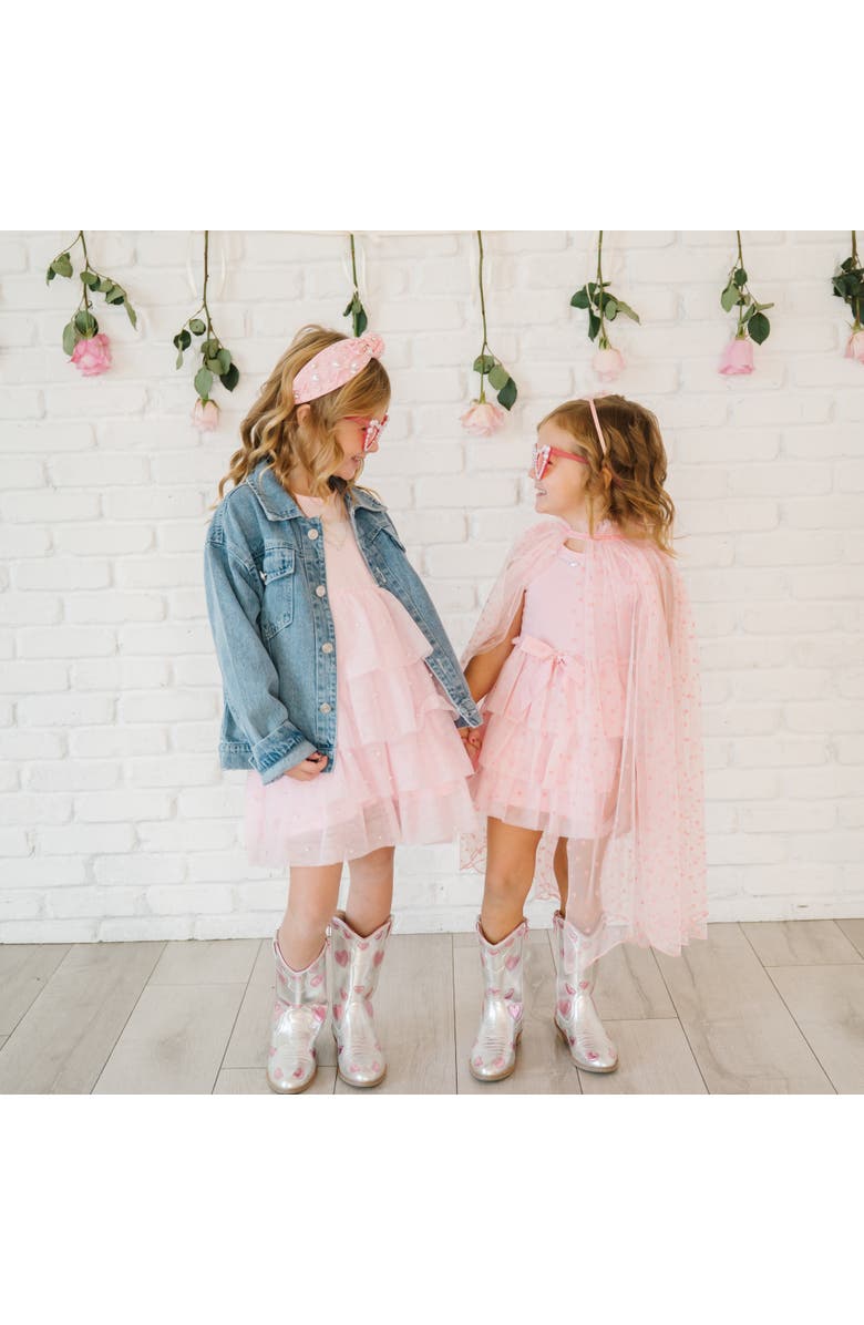 Sweet Wink Pearl Heart Gemstone Headband, Alternate, color, Blush Pink