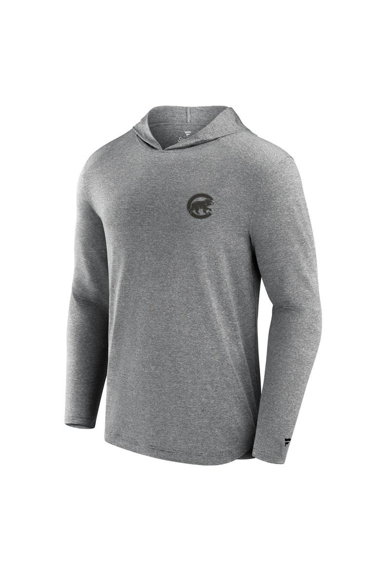 Men's Fanatics Signature Black Chicago Cubs Front Office Tech Lightweight Hoodie T-Shirt, Alternate, color, Black