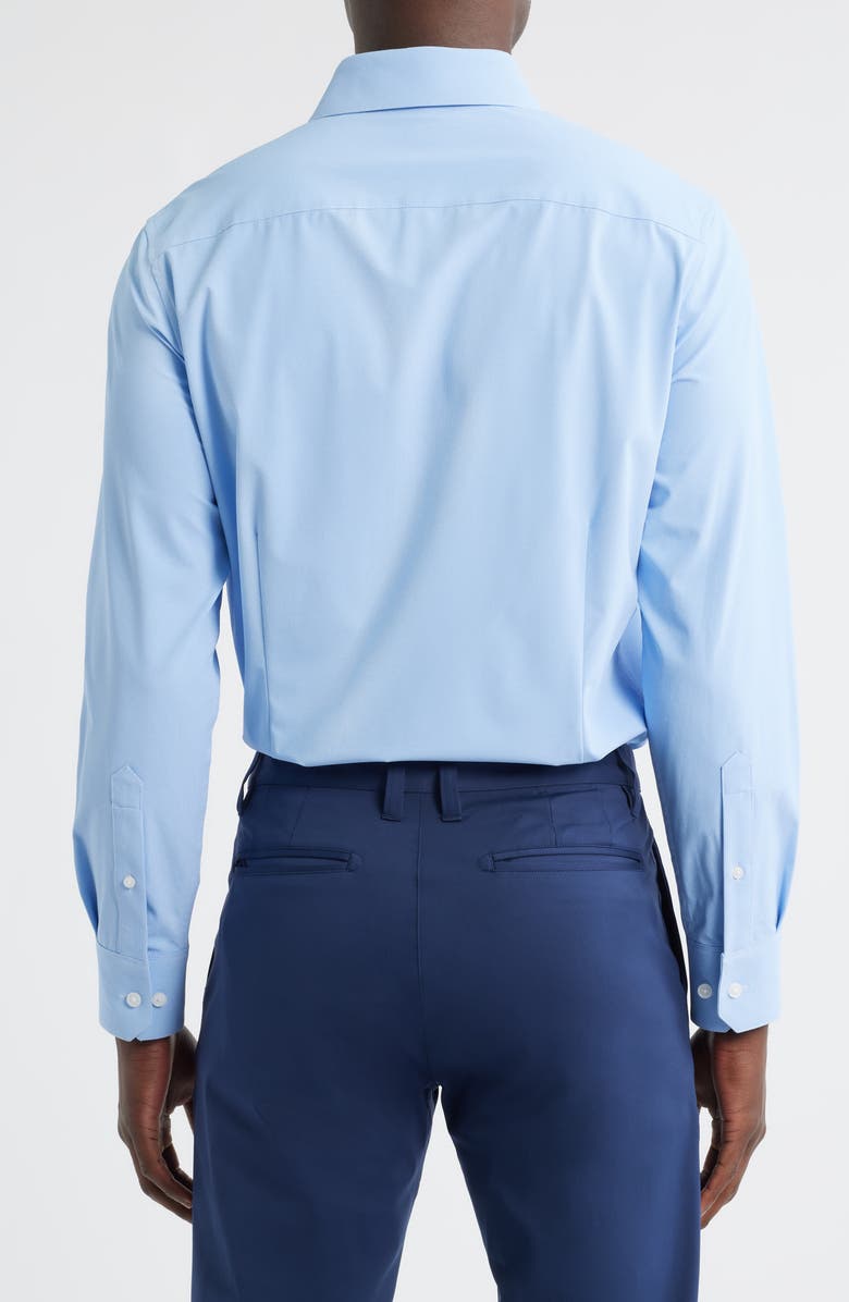 Mizzen+Main Leeward Trim Fit Light Blue Button-Up Shirt, Alternate, color, Provence Straton Check